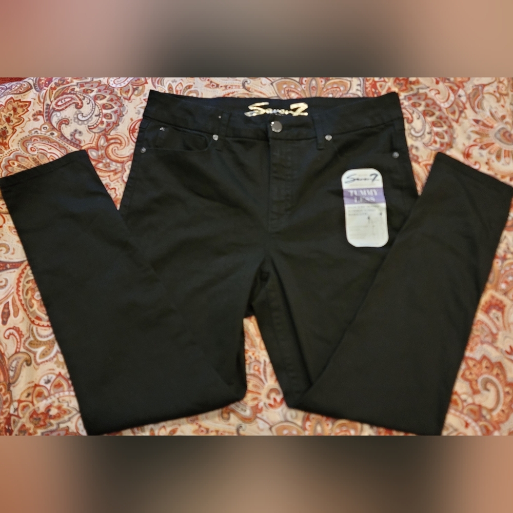 Seven7 five-pocket Tummyless Skinny Jeans, Size 8, NWT